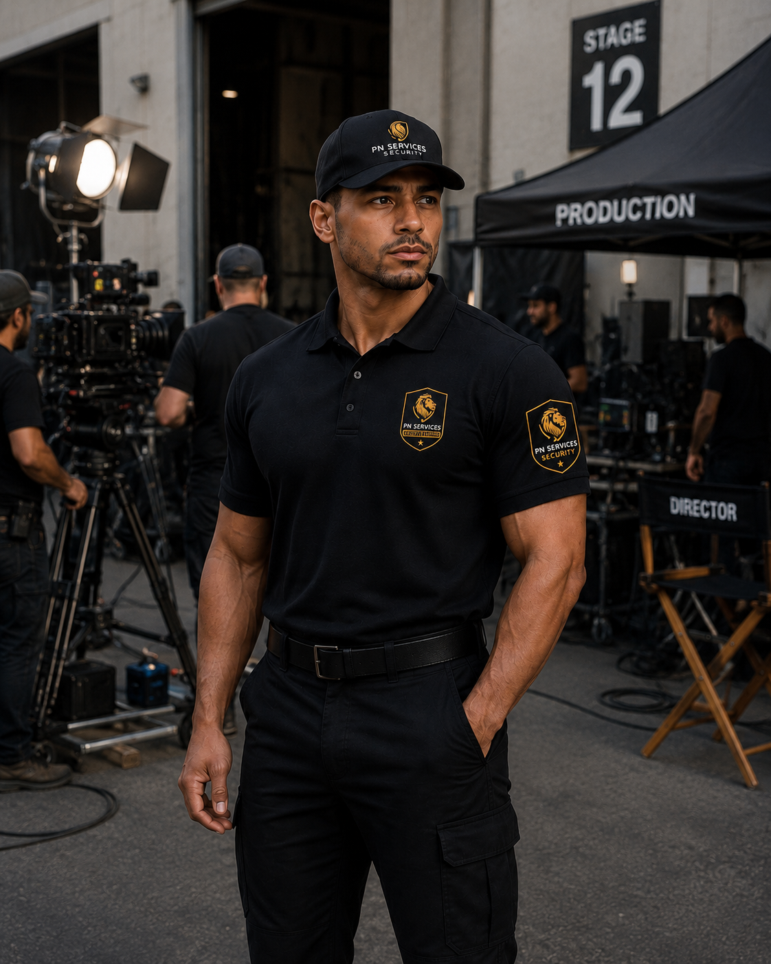 PN Services Security officer on a film production set